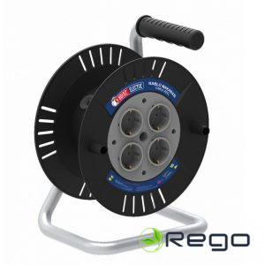 Spole bez kabeļa Horoz, 4-viet., melns, 240mm