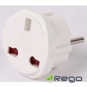 Adapteris Horoz, 10A, UK-EU, balts