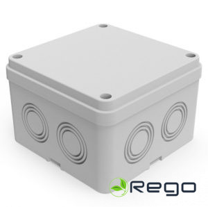 Nozarkārba, Mutlusan, ar vāku, nedegoša, pelēka, v/a, 110x110x74mm