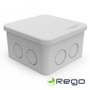 Nozarkārba, Mutlusan, ar vāku, nedegoša, pelēka, v/a, 80x80x48mm