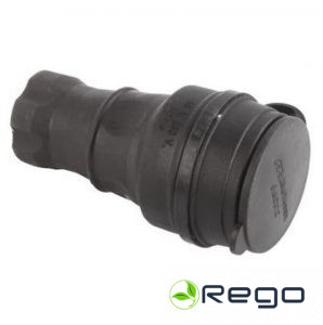 Kontaktdakša Multusan, a/z IP44 ar vāku, melna