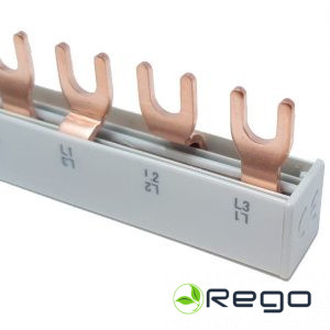 Kopne, 16mm2, 3 fāžu, dakšas veida, 210 mm, 12 moduļi (0027274)