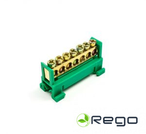 Spaile DIN, VEXEN, 16A, 1, 7-viet., 16 mm, a/z, zaļš