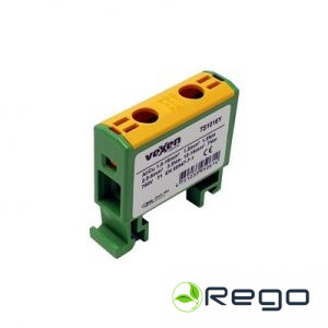 Spaile korpusā, VEXEN, 135A, 2.5-35mm2, zaļš+dzeltens