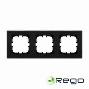 Rāmis EXEN, KARELL, 3-viet., metal. melns (0027471)