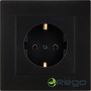 Rozete EXEN, a/z, metal. melns (0027499)