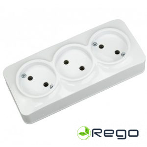 Rozete Horoz, EVA, 3-viet., b/z, IP20, balts, v/a (0027623)