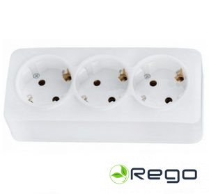 Rozete Horoz, EVA, 3-viet., a/z, IP20, balts, v/a (0027625)