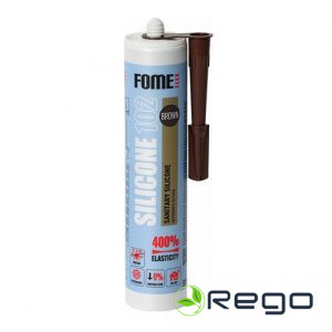 FOME FLEX Silikona hermētiķis, brūns, 310ml (01-4-1-105)