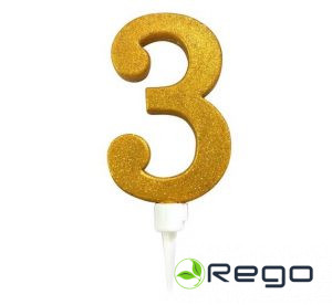 Jubilejas svece 3, 16cm, XL