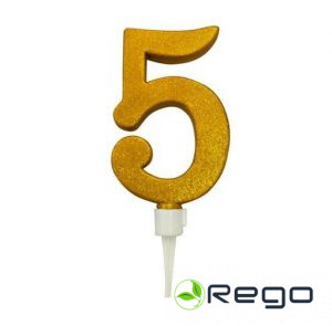 Jubilejas svece 5, 16cm, XL