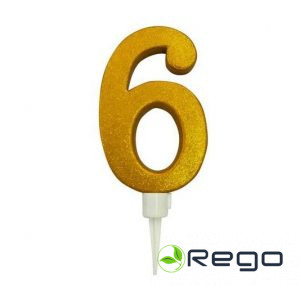 Jubilejas svece 6, 16cm, XL