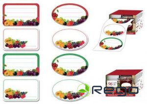 Uzlīmes burkām 96gab augļi