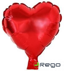 Balons sirds formā 23cm/ folijas