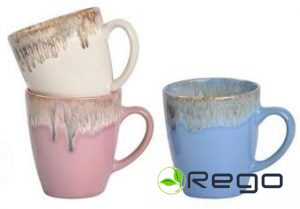 Krūze Glazēta 310ml asorti/keramika