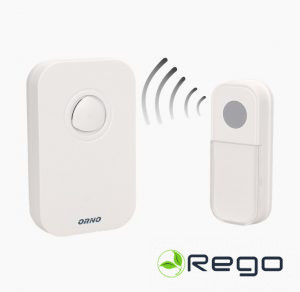 Bezvadu zvans AC 220V100m 36mel,balts FADO OR-DB-KF-135