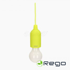 Nakts gaismeklis ar vadu 1W 3xAAA baterijas,dzeltenīgi zaļ LA-5/L (OR-LA-1407/L)