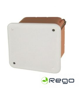 Reģipša kārba ar vāku, oranža 107x107x47mm (030841S)