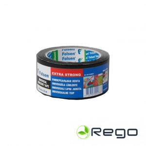 Auduma līmlente 48mm x 25m melna mitrumizturīga (051044825)