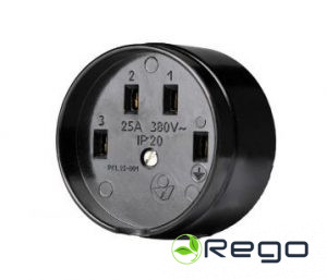 Ligzda melna PKL25-001 K-ligz. RŠ 25A 380V