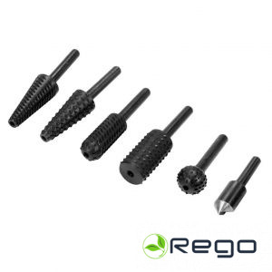 Dedra 07F501 Metāla un koka frēzes 6 gab., 6mm kāts, HCS