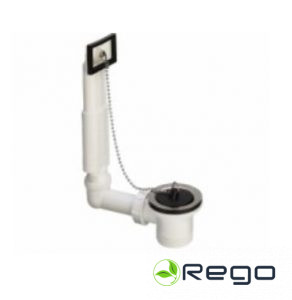 Virtuves izlietnes izplūde ar pārplūdi, 1½ x 70 mm, plastmasa, balts Viega (100834)