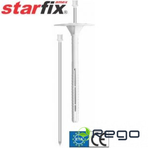 Dībelis LDKTZ 10x300/P ar metāla stieni un plastmasas galviņu