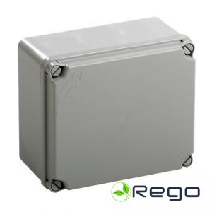 Nozarkārba v/a 116x162x76mm pelēka ar vāku IP65 EL161