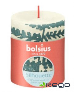 Svece 6.8diam, 8cm h, Silhouette Soft pearl