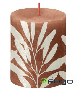 Svece 6.8cm diam, 8cm h, pink