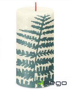 Svece 6.8cm diam, 13cm h, pearl