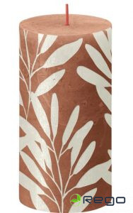 Svece 6.8cm diam, 13cm h, pink