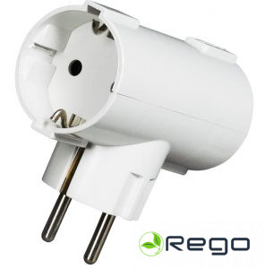 Adapteris balts 2-way 6338-1 16A 250V  (11085S)