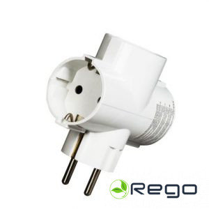 Adapteris balts 3-way 6338-3 (11087S)