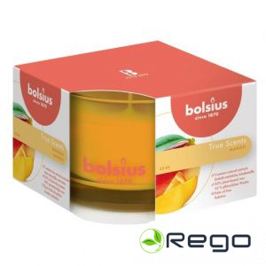 Svece arom. stikla glāzē 9cm x 6,3cm Mango