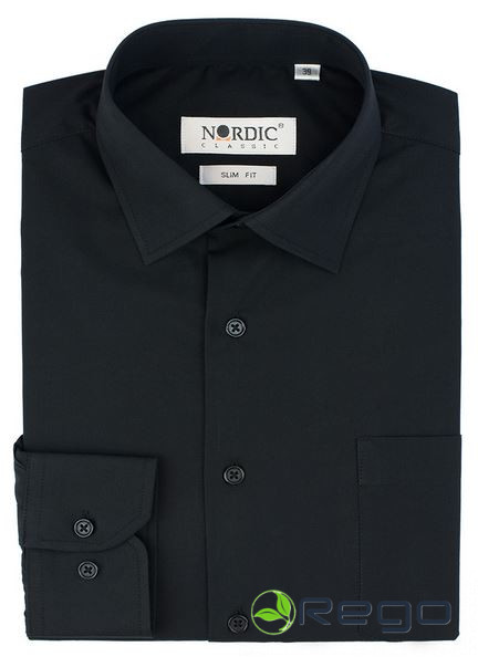 Vīriešu krekls melns izm.39,40,41.42.43,44.45