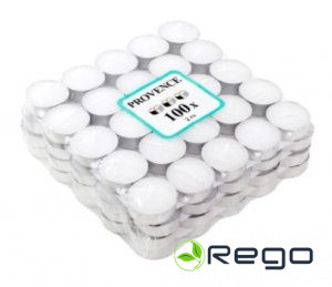 Tējas sveces 100gab, baltas