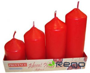 Adventes sveces sarkanas 4gab