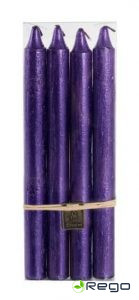 Galda sveces 4.gb. violetas, 23.5cm