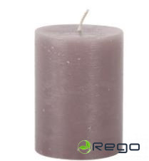 Svece rustika Ø7.5x10cm taupe