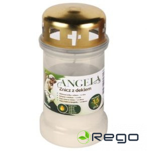 Āra svece 14x7cm. balta