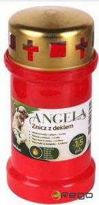 Āra svece 14x7cm. sarkana