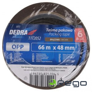 Dedra 11T2052 Iepakošanas lente brūna, 48 mm x 66 m, 6 gab.