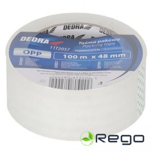 Dedra 11T2056 Caurspīdīga iepakošanas lente 48 mm x 60m