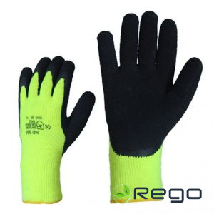 Cimdi siltie ar dubulto oderi, mikro putu lateksa pārklājums (1205-11)