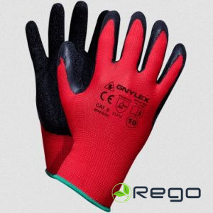 Cimdi neilona trikotāžas ar lateksa plaukstu 8