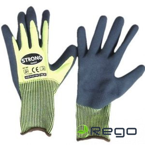 Trikotāžas cimdi ar mīkstu lateksa putu pārklājumu 126F-09