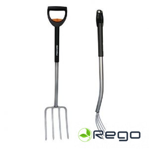 FISKARS  telesk. dārza dakšas 133320