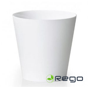 Puķu pods CLIVO GREENER balts 14cm