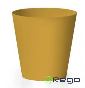 Puķu pods CLIVO GREENER mango krāsā 16cm